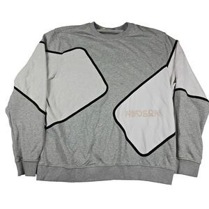Hudson Outerwear Men's 4XL Sweatshirt Grey‎ White Geometric
